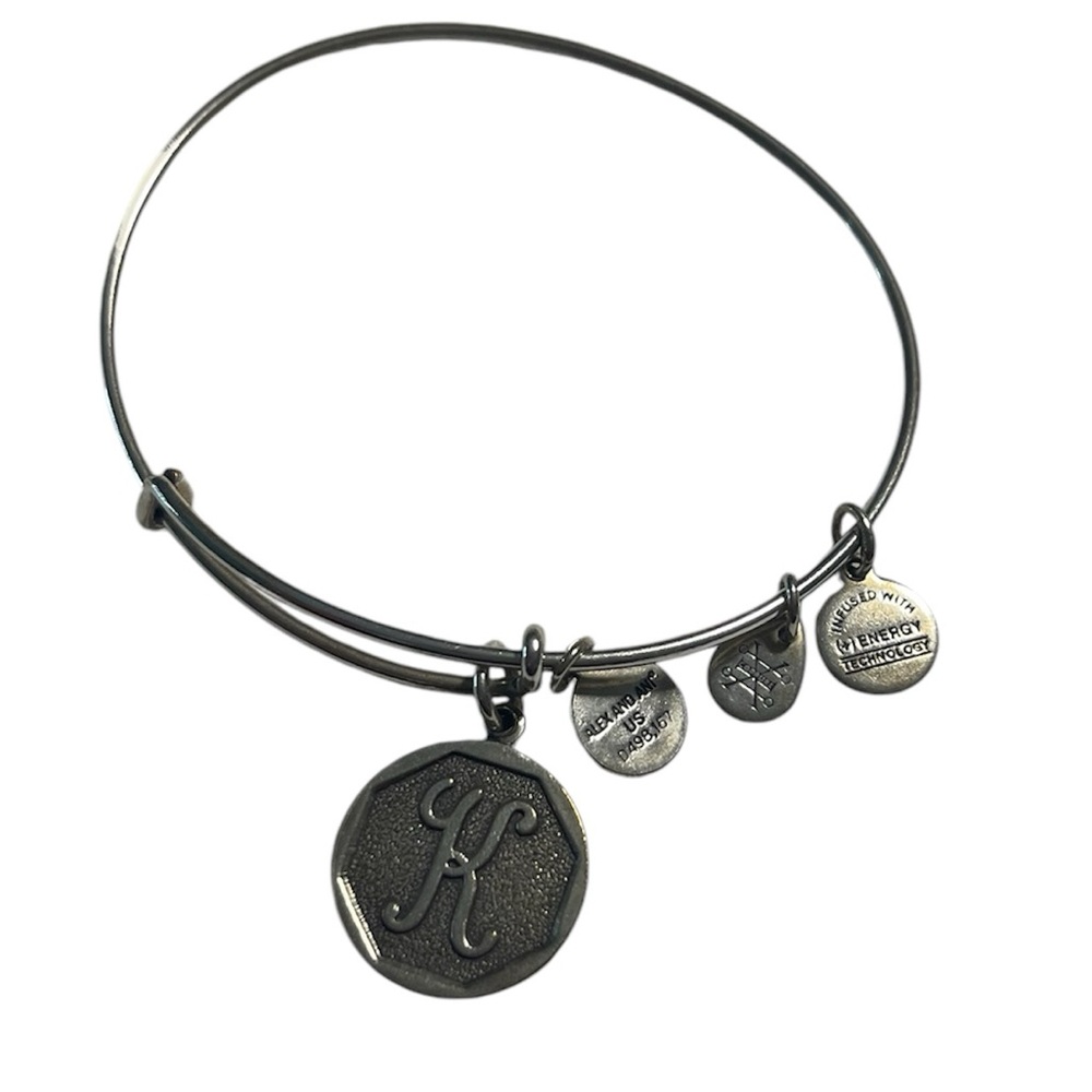 Women’s Authentic Alex & Ani “K” Silver Bracelet